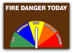 Fire Danger Sign Fire Danger Sign